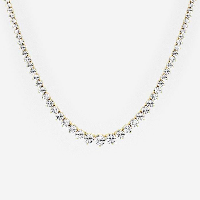 Graduated Round Riviera Necklace